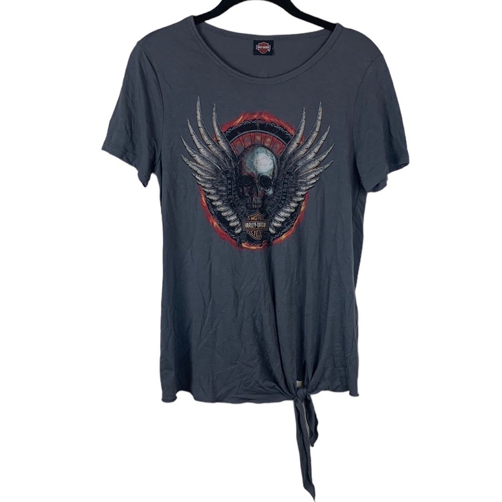 Harley Davidson Flying Skull Womens Tee